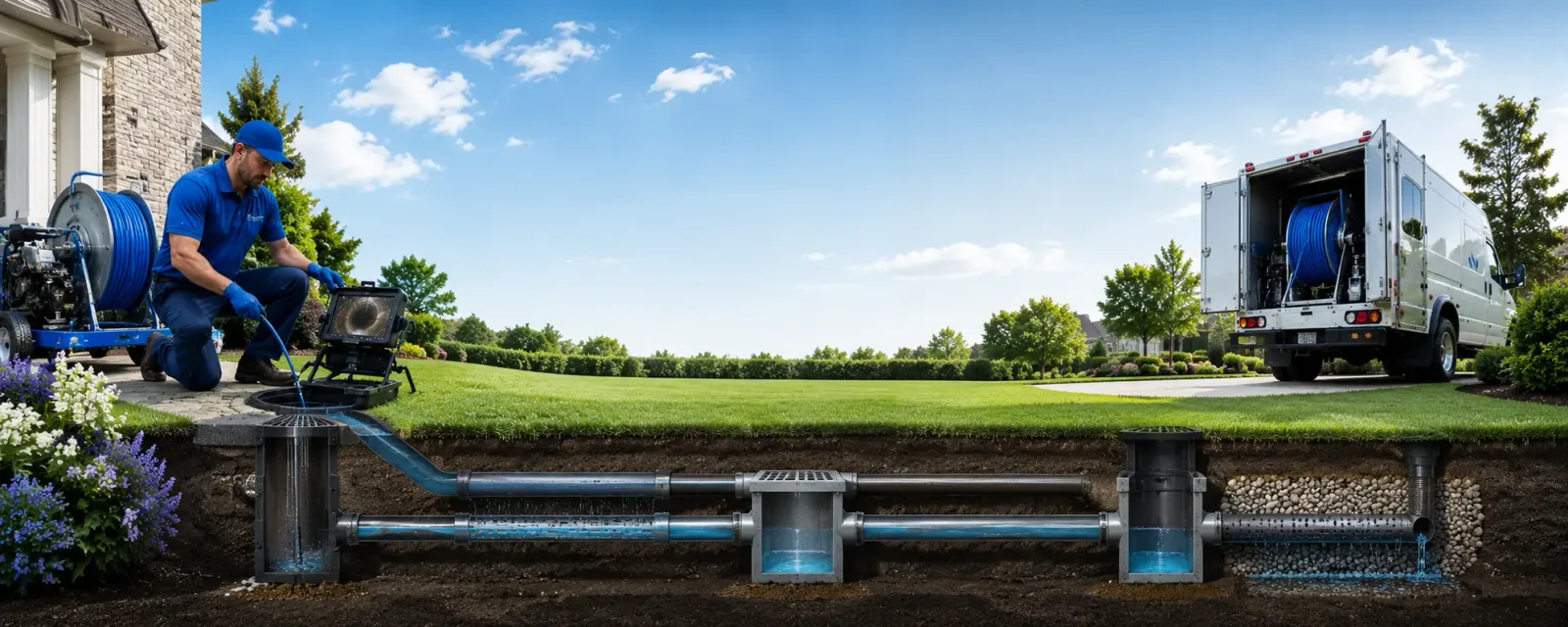 Outdoor drain cleaning information for Keosauqua, IA
